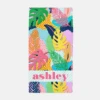 Vivid Jungle Personalized Beach Towel, Nightfall