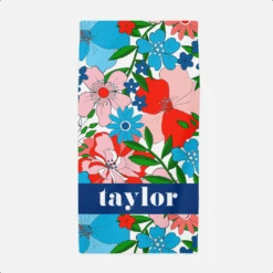 Glory Garden Personalized Beach Towel