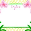 Pink Orchid Flat Note Cards