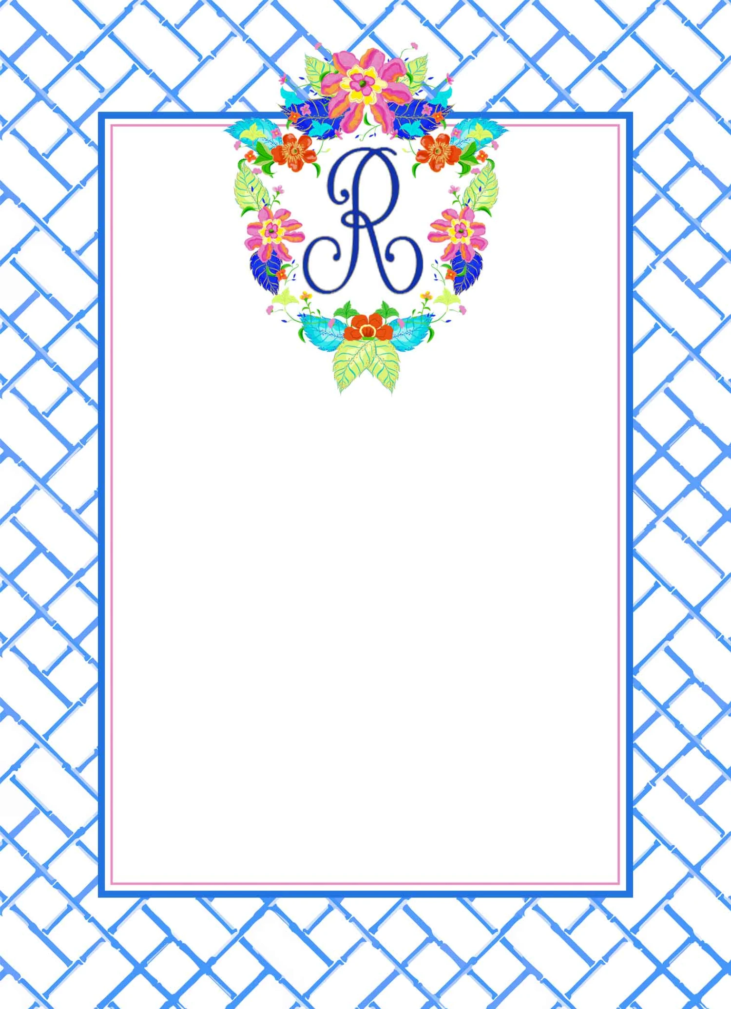 Tobacco Leaf Custom Crest Flat Note Cards 1 Tobacco Leaf Custom Crest Flat Note Cards