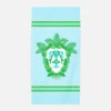 Tropical Palm Leaf Custom Crest, Saltwater, Beach Towel