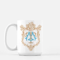 Seashell Custom Crest Mug, Driftwood