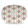 Apple Block Print Personalized Melamine Platter
