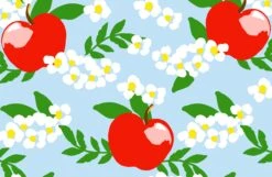 Apple Blossom Paper Tear-away Placemat Pad