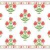 Apple Block Print Paper Tear-away Placemat Pad