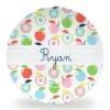 Apple Orchard Personalized 10" Dia. Single Melamine Plate