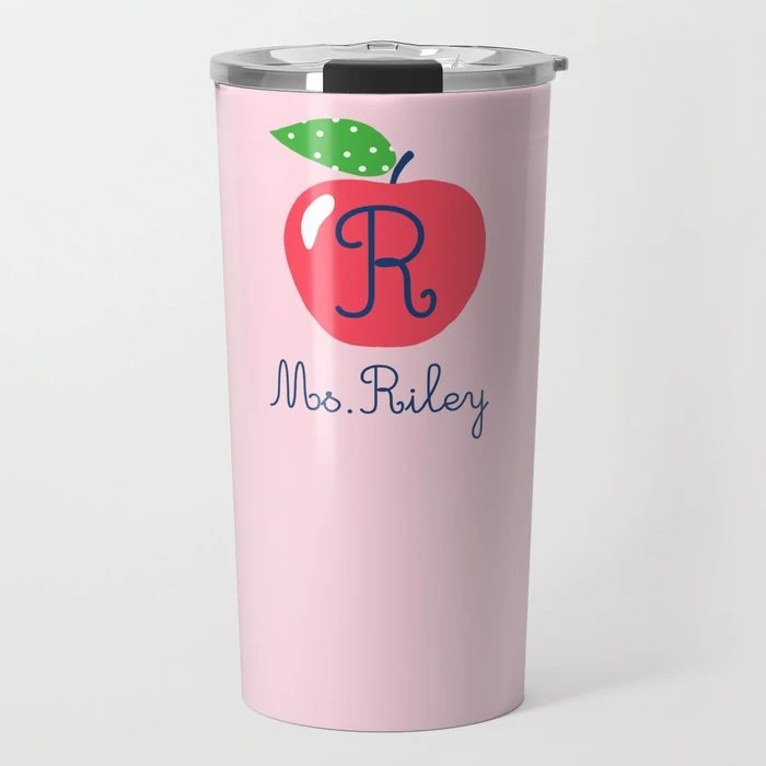 A Is For Apple Personalized Travel Tumbler, Honeycrisp 1 A Is For Apple Personalized Travel Tumbler, Honeycrisp