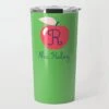 A Is For Apple Personalized Travel Tumbler, Granny Smith