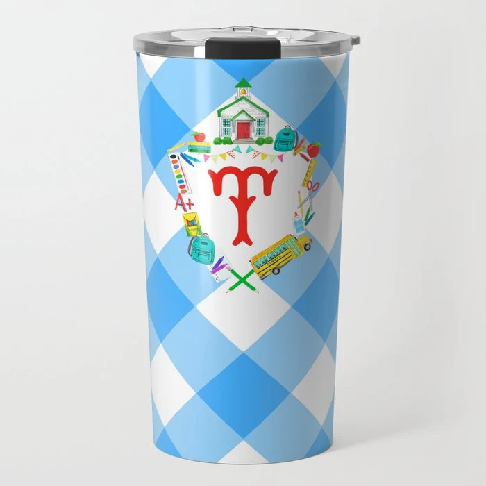 Back To School Personalized Custom Crest Travel Tumbler 1 Back To School Personalized Custom Crest Travel Tumbler