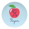 A Is For Apple Personalized 10" Dia. Single Melamine Plate, Blue Skies