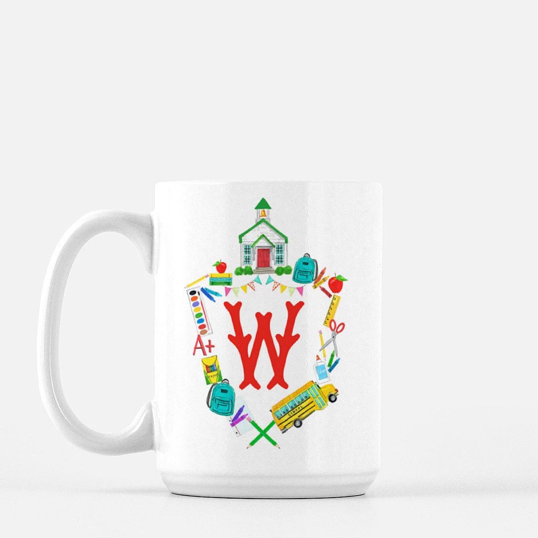 School Crest Personalized Mug 1 School Crest Personalized Mug