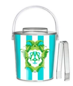 Banana Leaf Crest, Caribbean, 3 Qt. Acrylic Ice Bucket