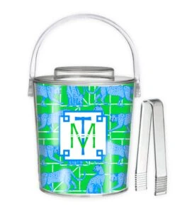 Leopards & Lattice, Oasis, 3 Qt. Acrylic Ice Bucket