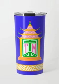 Royal Pagoda, Lapis, Stainless Steel Travel Tumbler