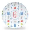 Books & Bows Personalized 10" Dia. Single Melamine Plate