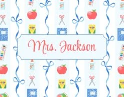 Books & Bows Personalized Folded Note Cards