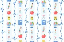 Books & Bows Paper Tear-away Placemat Pad