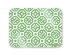 Boxwood Lattice Easter 16" X 12" Tempered Glass Cutting Board