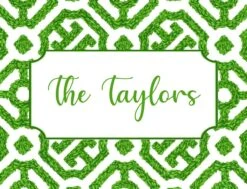 Boxwood Lattice Personalized Easter Gift Sticker Label, Set Of 24