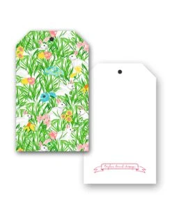 Bunnies In The Garden Easter Hang Tags