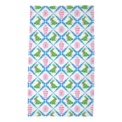 Boxwood Bunnies Poly Twill Tea Towels, Set Of 2