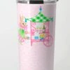 Easter Bar Cart Travel Tumbler, Pink