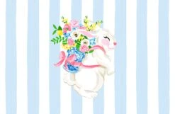 Bunny Bouquet Paper Tear-away Placemat Pad