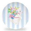 Bunny Bouquet Set Of (4) Easter 10" Dia. Melamine Plates