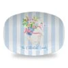 Bunny Bouquet Personalized Easter Melamine Platter