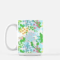 Bunny Garden Porcelain Mug