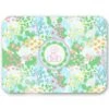 Bunny Garden 16" X 12" Personalized Tempered Glass Cutting Board