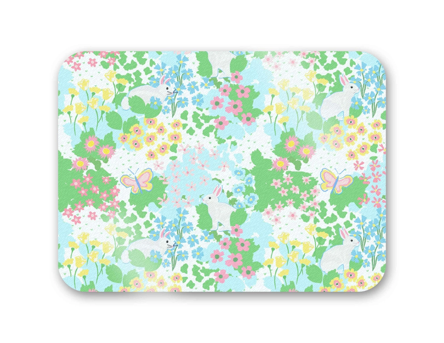 Bunny Garden 16" X 12" Tempered Glass Cutting Board 1 Bunny Garden 16" X 12" Tempered Glass Cutting Board