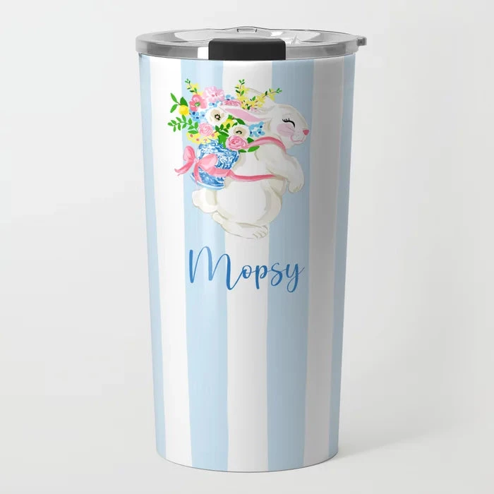 Bunny Bouquet Personalized Easter Travel Tumbler 1 Bunny Bouquet Personalized Easter Travel Tumbler