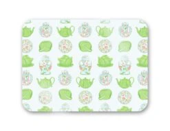 Cabbage Garden 16" X 12" Tempered Glass Cutting Board