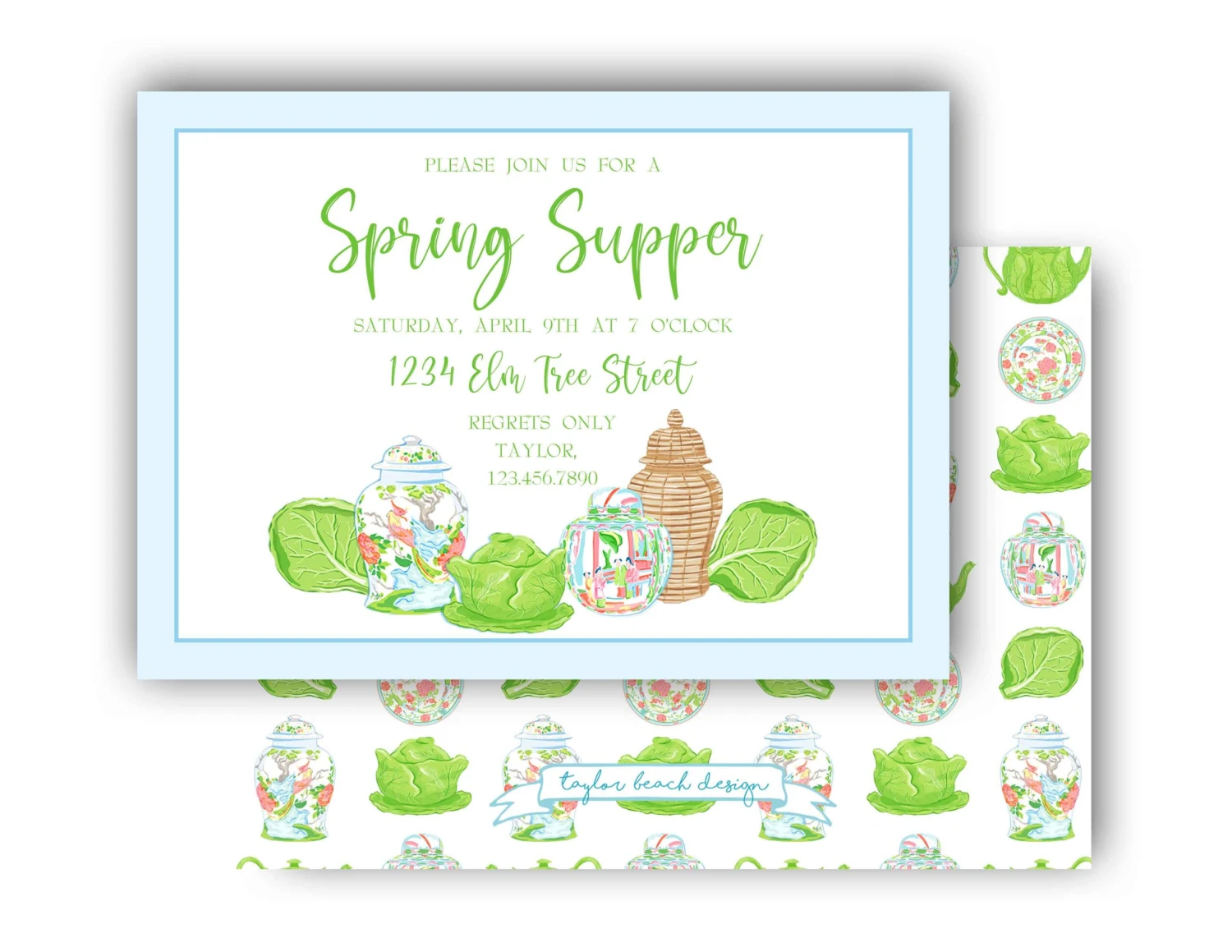 Cabbage Garden Invitation 1 Cabbage Garden Invitation