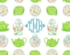 Cabbage Garden Personalized Folded Note Cards