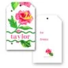 Cabbage Roses Personalized Hang Tags