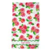 Cabbage Roses Personalized Poly Twill Tea Towels, Set Of 2