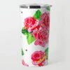 Cabbage Roses Valentine's Travel Tumbler