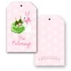 Bubbly Bunny Personalized Easter Hang Tags, Pink