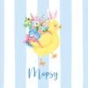 Chinoiserie Chick Personalized Easter Folded Note Cards