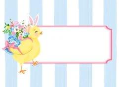 Chinoiserie Chick Tented Easter Place Cards