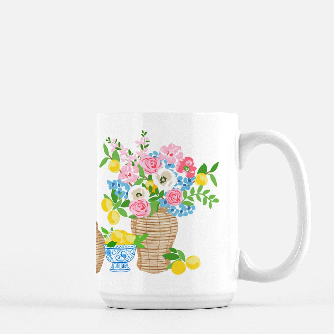 Summer's Bounty Porcelain Mug 2 Summer's Bounty Porcelain Mug - Image 2