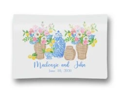 Summer's Bounty Personalized Glass Trinket Dish, 5"x7"