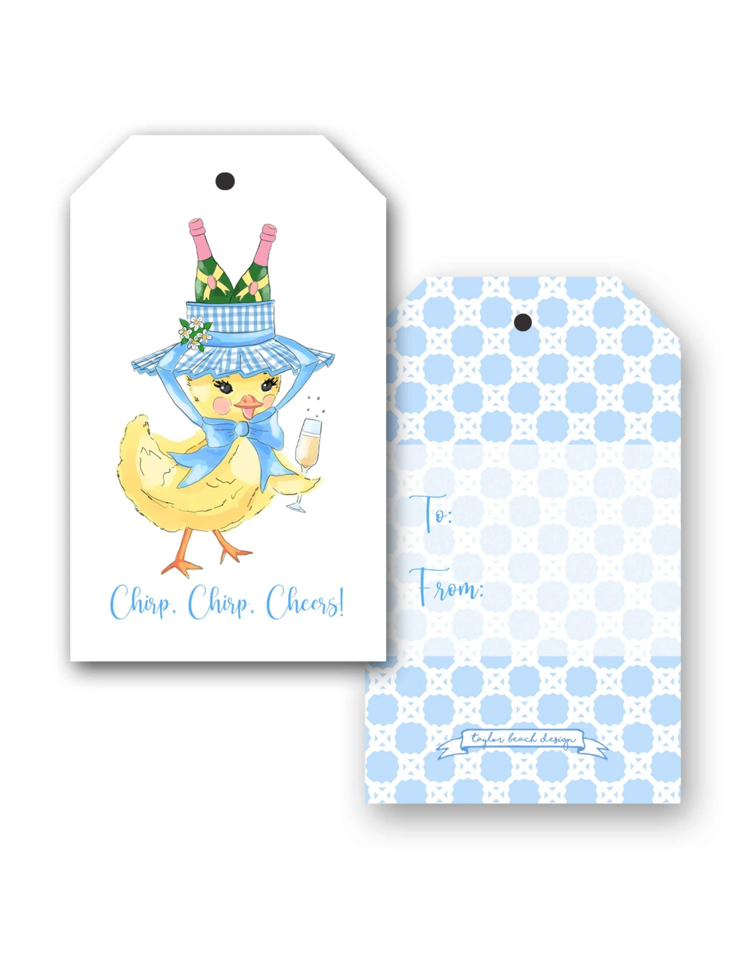 Chirp, Chirp, Cheers! Personalized Easter Hang Tags 1 Chirp, Chirp, Cheers! Personalized Easter Hang Tags