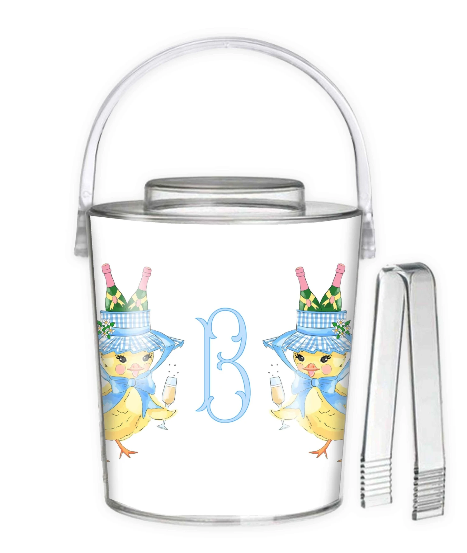 Chirp, Chirp, Cheers! Monogram Easter Ice Bucket 1 Chirp, Chirp, Cheers! Monogram Easter Ice Bucket