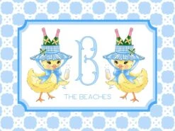 Chirp, Chirp, Cheers! Personalized Easter Gift Sticker Label, Set Of 24
