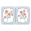 Conservatory Garden, Bone White, Set Of 2, Floral Art Prints