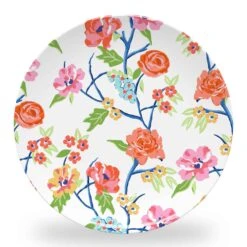 Conservatory Garden Set Of (4) 10" Dia. Melamine Plates