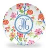 Conservatory Garden Set Of (4) Personalized 10" Dia. Melamine Plates